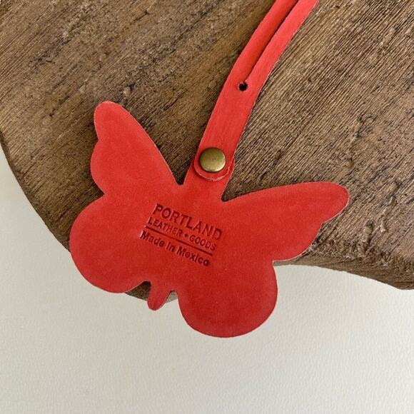 SHERBET Portland Leather Butterfly Charm FAST SHIP Monarca Tassel - Picture 6 of 6